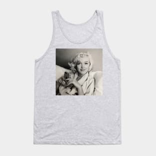 Reimagining the Past: Marilyn Monroe Holding an iPhone Tank Top